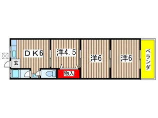 コーポ高砂【1階】の間取り
