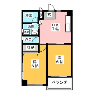 レヂデンス鈴木 A【2階】の間取り