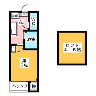 リバティー浅間【2階】の間取り