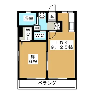 シティーハイムファミールA棟【1階】の間取り