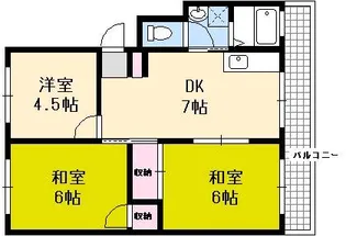 グリーンハイツ大下【1階】の間取り