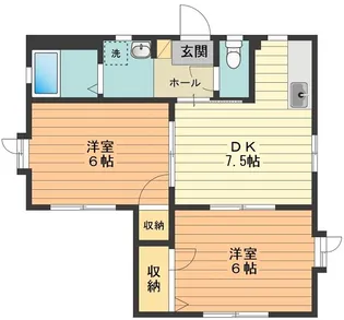 コメットハイム21 D【1階】の間取り