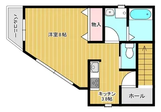 ラディーチェ朝霞【2階】の間取り