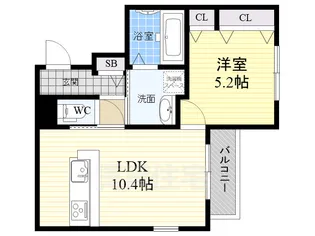 Grand・Cru中桜塚south【1階】の間取り