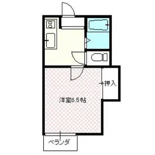 シティーハイツサンドーム【2階】の間取り