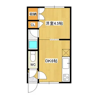 コーポ南仲町【2階】の間取り