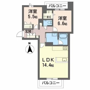 シャーメゾンOlive【2階】の間取り