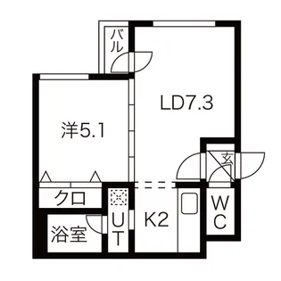 ボヌール宮の沢【1階】の間取り