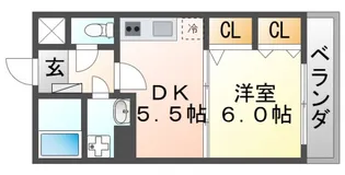 シーナリ江坂【3階】の間取り