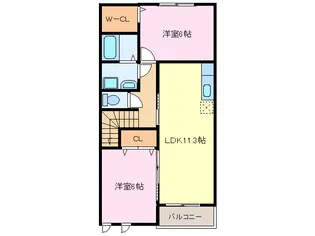 セレーノ・ダンディライオン【2階】の間取り