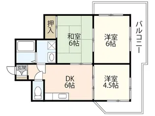 ピュアハイツシシド【4階】の間取り