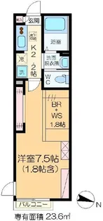 WISH【1階】の間取り