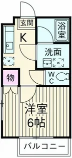 ラ・フィールドK【2階】の間取り