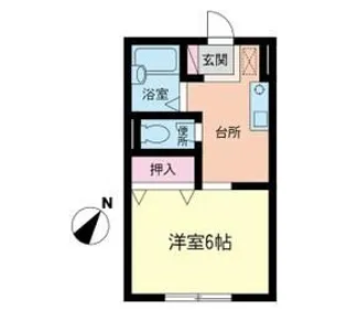 ドミール殿ヶ谷【1階】の間取り