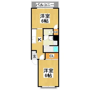 三貴マンション【2階】の間取り