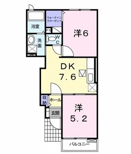 アースリーヒルB【1階】の間取り