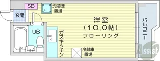 ドエル大通22【2階】の間取り
