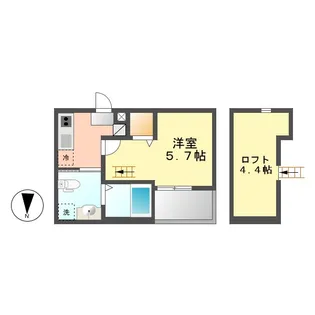 レガーロ中小田井【2階】の間取り