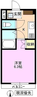 ファミール常田【4階】の間取り