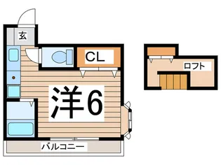 プログレンス松【2階】の間取り