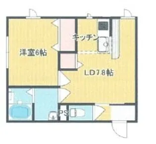 クレールパルrs通町【2階】の間取り
