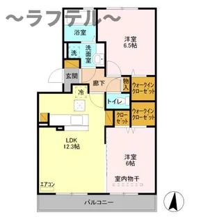 クオーレ【1階】の間取り