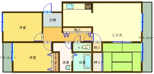 岡山県倉敷市浜町1【マンション】の間取り