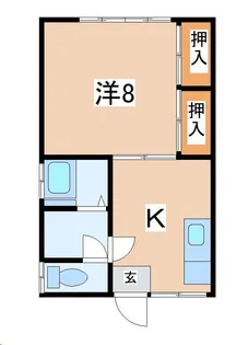 レジデンス中島【1階】の間取り