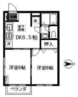 エクセレンテ西原【2階】の間取り