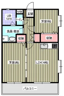 レアールミーテ香陵【2階】の間取り