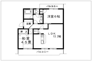 サンハイツふじ【2階】の間取り