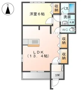 カサブランカ【1階】の間取り