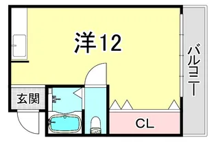 黒田ビル【3階】の間取り