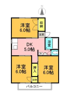 メゾンセジュール【2階】の間取り