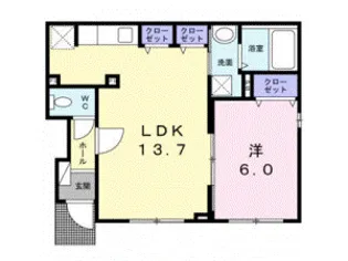 クリサンセマムIII【1階】の間取り