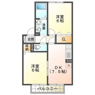 Plaire B【2階】の間取り