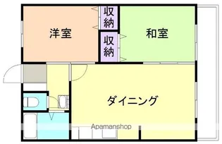 明伸マンション【2階】の間取り