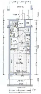 エスリード心斎橋EAST【11階】の間取り