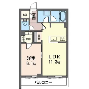 エクラージュ本駒込【2階】の間取り