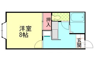 コーポ昭英 No.1【2階】の間取り