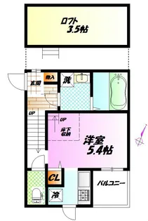 CB湘南ラティオ【1階】の間取り