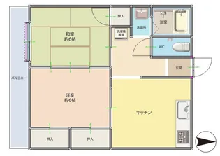後藤コーポ【2階】の間取り