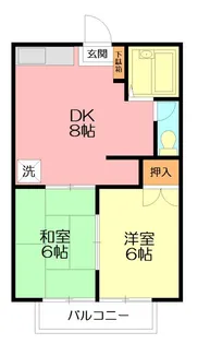 ウィング湘南【1階】の間取り