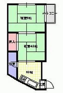 石川マンション【3階】の間取り