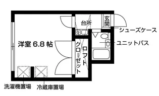パールハイツ・タケ【1階】の間取り