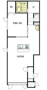 メゾンあきつきばし【2階】の間取り