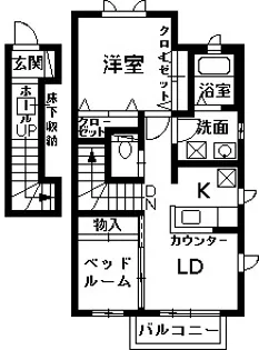 シャーメゾンプレミアムA【2階】の間取り