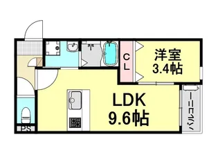 LECOCON四日市V【3階】の間取り