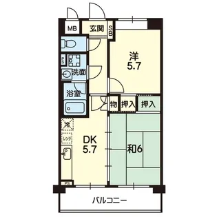 エスペラールカーザ【4階】の間取り