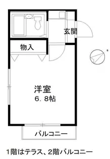 セントラルクキ【1階】の間取り